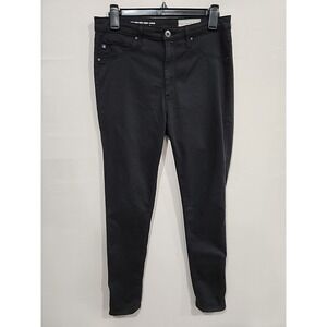 AG Anthropologie Jeans Womens 29R High Rise Abbey Ankle Black Super Skinny Ankle